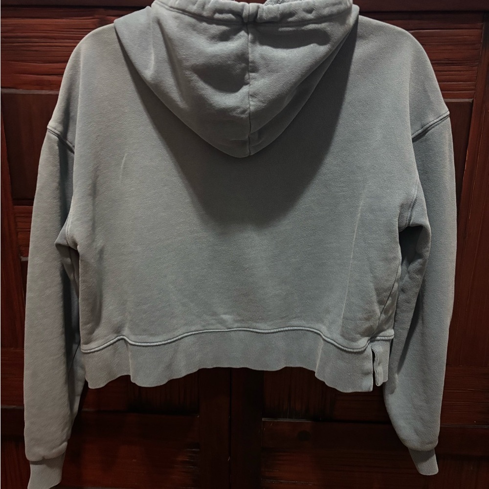 Z Supply slate blue Cropped Hoodie - Picture 4 of 6